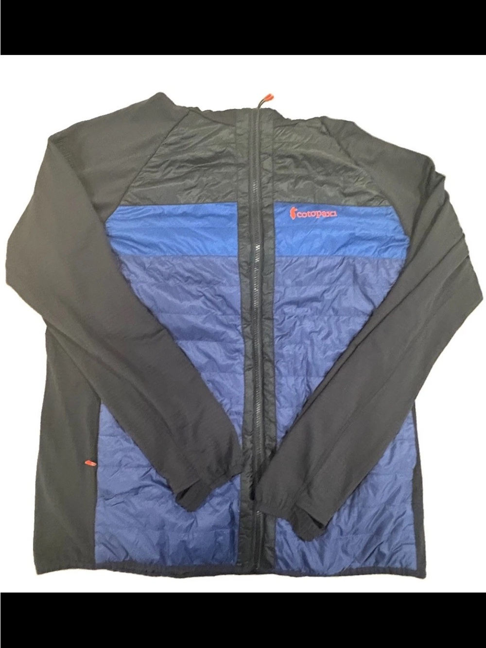 Cotopaxi Capa Hybrid Insulated Hooded Jacket, Blue And Black Size XL